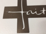 Faith Cross Metal Wall Art