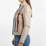 Leather White Jacket