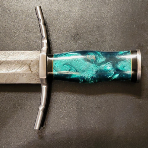 Damascus Combat Sword
