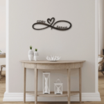 Infinity Love Personalized Metal Wall Art