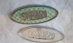 2x Genuine NEW NOS badge emblems