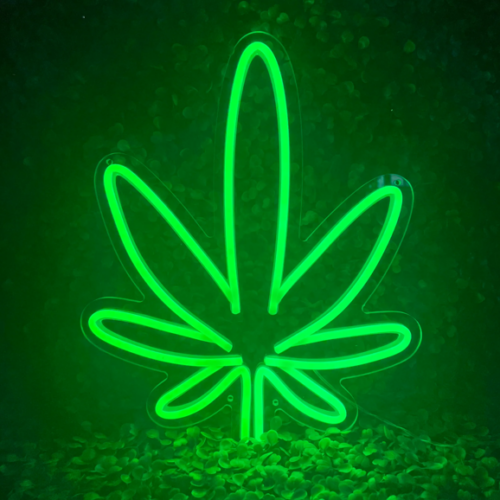 Hemp Leaf LED Light