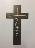 Faith Cross Metal Wall Art