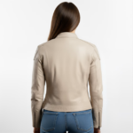 Leather White Jacket