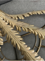 Gorgeous Metal Wall Decor Tester Bed Crown Princess Canopy in Gold Tone