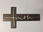 Faith Cross Metal Wall Art