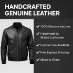 Leather Bomber Jacket