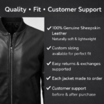 Leather Bomber Jacket