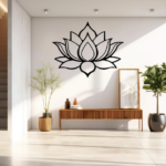 Lotus Flower Metal Wall Art
