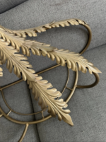 Gorgeous Metal Wall Decor Tester Bed Crown Princess Canopy in Gold Tone