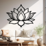Lotus Flower Metal Wall Art