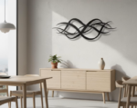 Abstract Wave Metal Wall Art