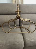Gorgeous Metal Wall Decor Tester Bed Crown Princess Canopy in Gold Tone