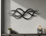 Abstract Wave Metal Wall Art