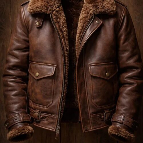 Leather Jacket Brown