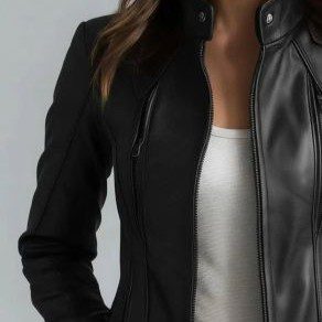 Leather Blazer Long Lapel Jacket