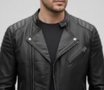 Black Biker Leather Jacket