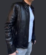 Python Leather Jacket