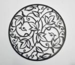Round Leaf Metal Wall Art