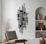 Geometric Mid-Century Metal Wall Art