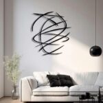 Abstract Line Metal Wall Art