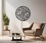 Round Leaf Metal Wall Art