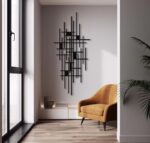 Geometric Mid-Century Metal Wall Art