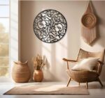 Round Leaf Metal Wall Art