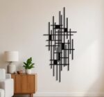 Geometric Mid-Century Metal Wall Art