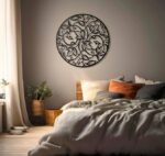 Round Leaf Metal Wall Art