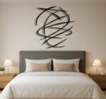 Abstract Line Metal Wall Art