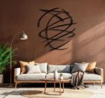 Abstract Line Metal Wall Art