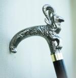 Markhor Antique Metal Walking Cane