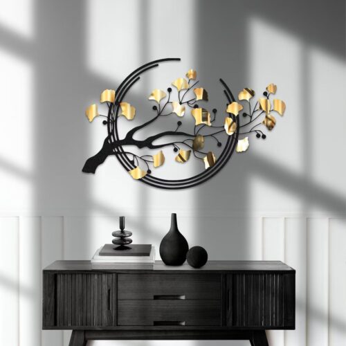 Flowers on Branch Metal Wall Art