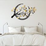 Flowers on Branch Metal Wall Art