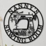 Metal Sewing Room Sign