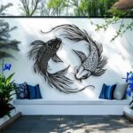 Koi Fish Metal Wall Art
