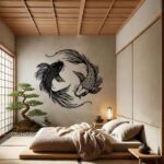 Koi Fish Metal Wall Art