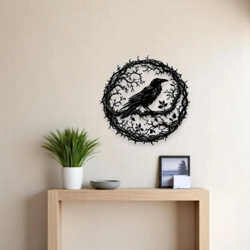 Raven Metal Wall Art