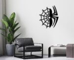 Spider Web Metal Wall Art
