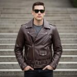 Unisex Biker Leather Jacket