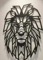 Laser Cut Lion Head Metal Wall Art