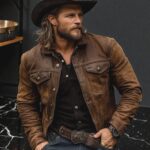 Mens Handmade Vintage Distressed Brown Leather Jacket