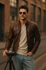 Mens leather jacket
