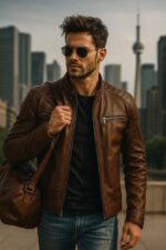 Mens leather jacket