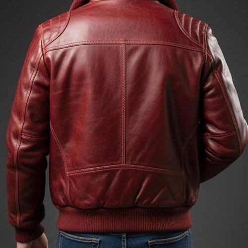 Burgundy Leather Jacket