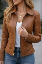 Leather Slim Fit Jacket