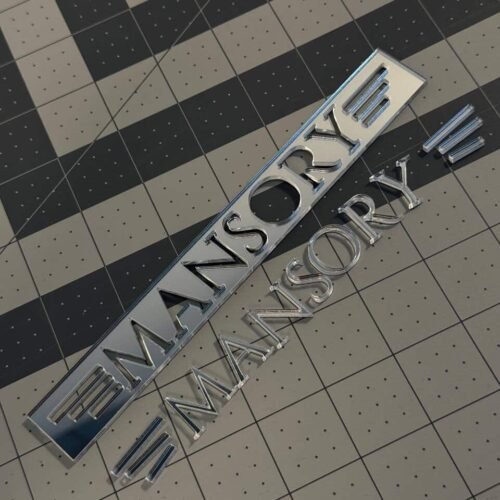 Mansory style Badge Emblem Made for Mercedes and Other Cars