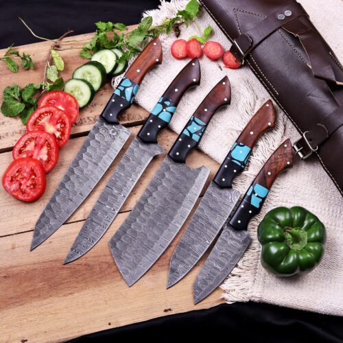 Professional Handmade FORGED DAMASCUS STEEL CHEF KNIFE