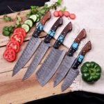 Professional Handmade FORGED DAMASCUS STEEL CHEF KNIFE